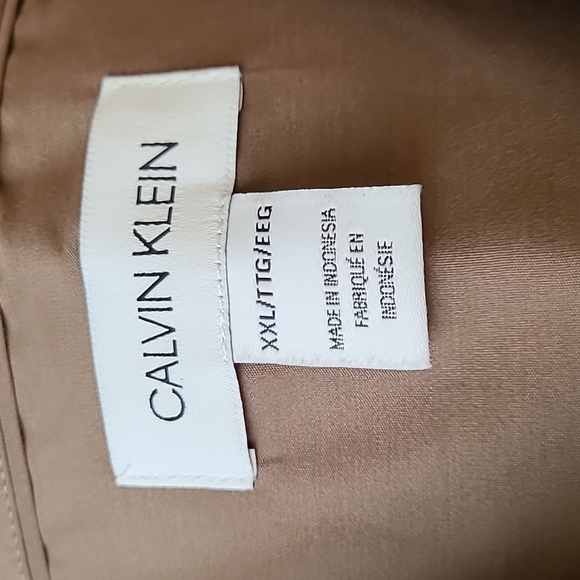 Calvin Klein brown stretch dress shirt - Picture 2 of 15